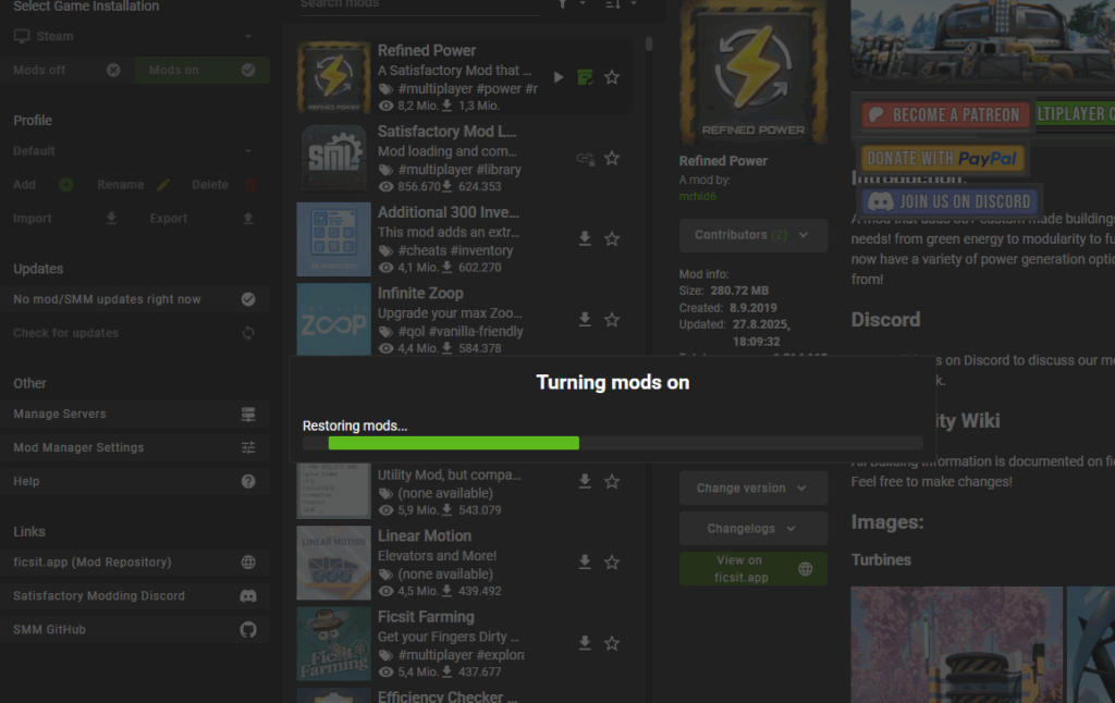 How to install Mods on Satisfactory Dedicated Server