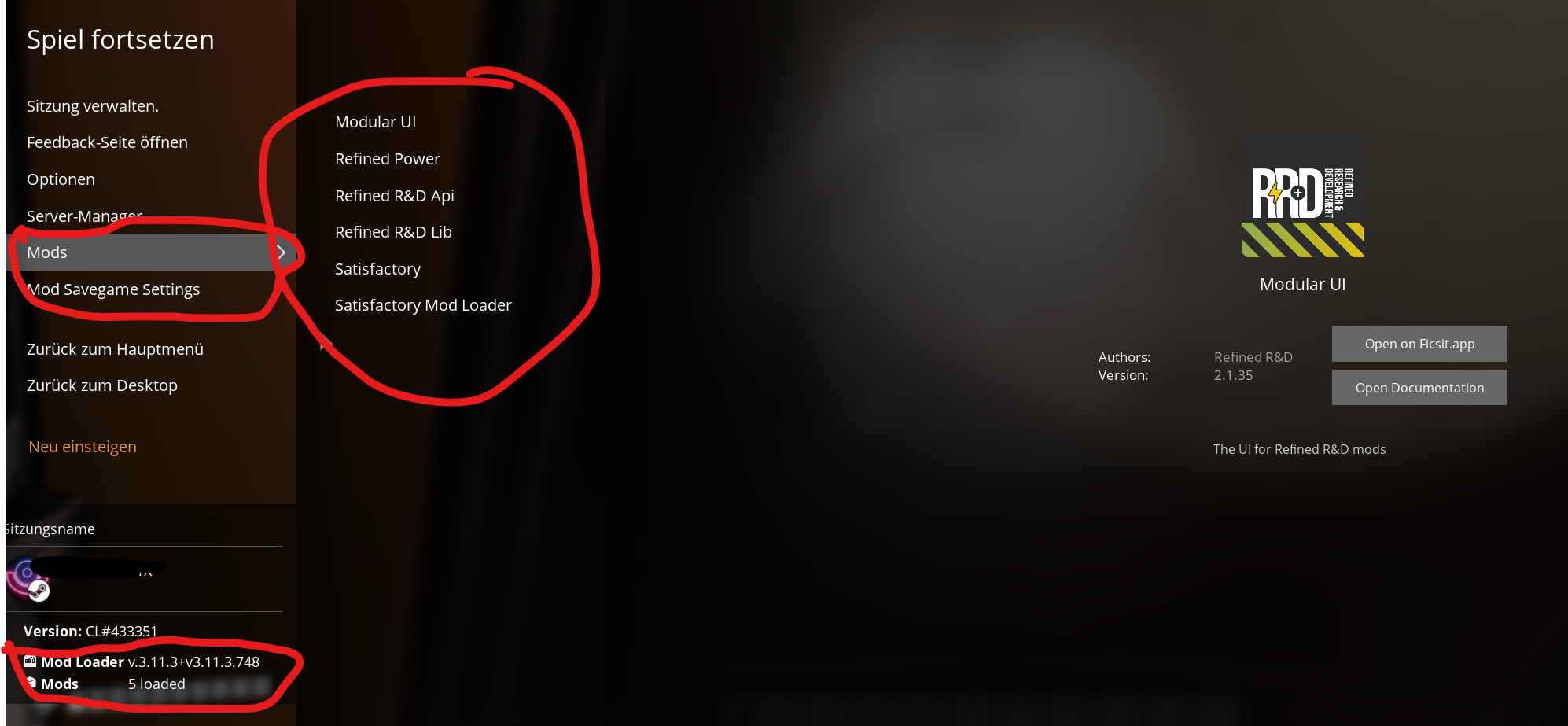 Satisfactory mod manager